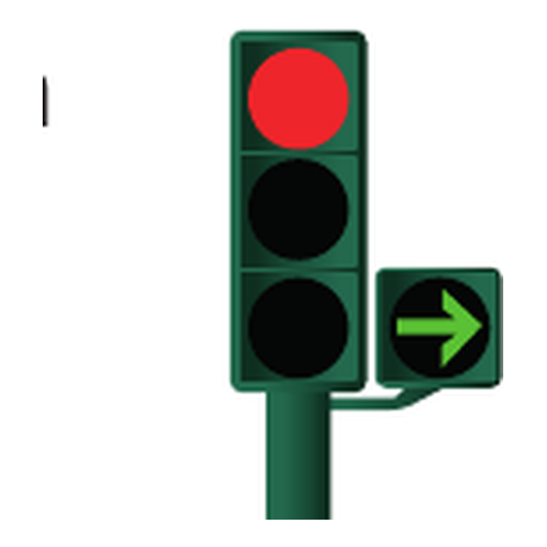 Si encuentra este semaforo en una interseccion, podra avanzar: